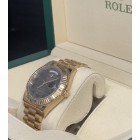 ROLEX DAY-DATE II ROSE GOLD CHOCOLATE WAVE DIAL